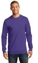 Port & Company®  Adult Unisex 6.1-ounce, 100% Soft Spun Cotton Tall Long Sleeve Essential T-shirt